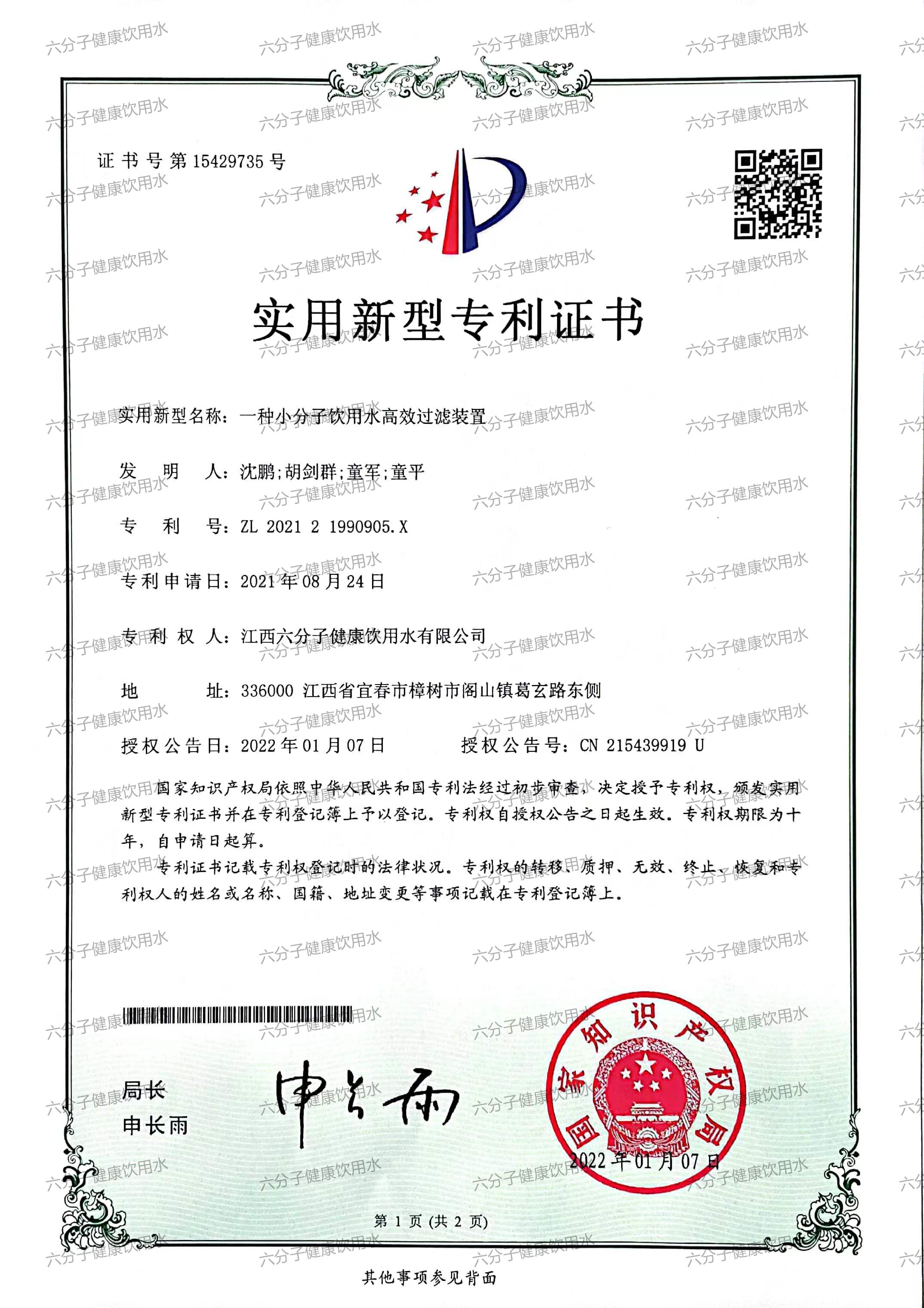 專(zhuān)利證書(shū)(圖12)